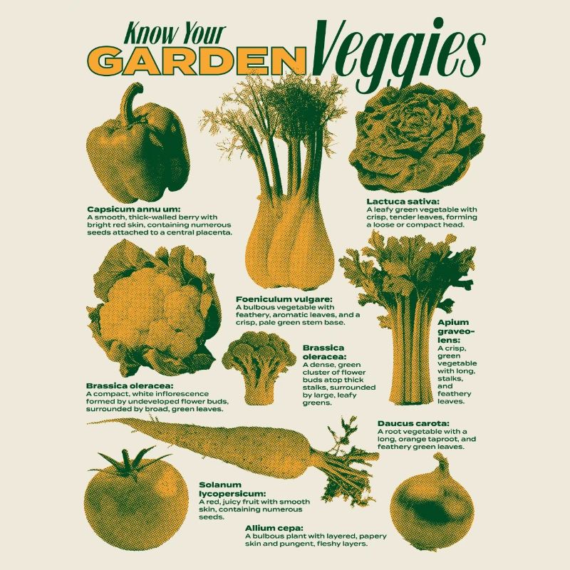 Kollektion Garten Veggies Gemüse Design