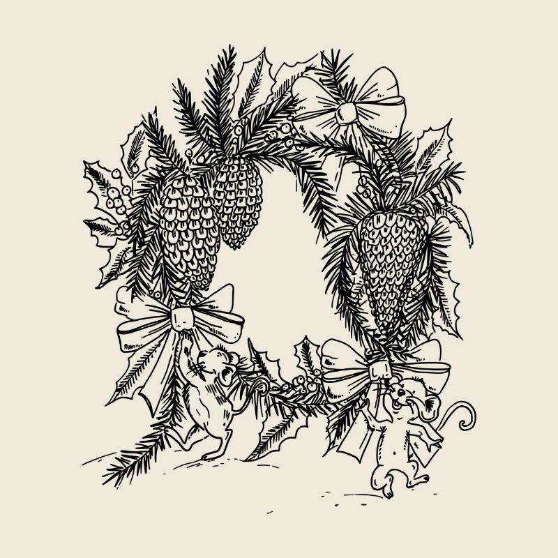 Couronne de pomme de pin de Noël