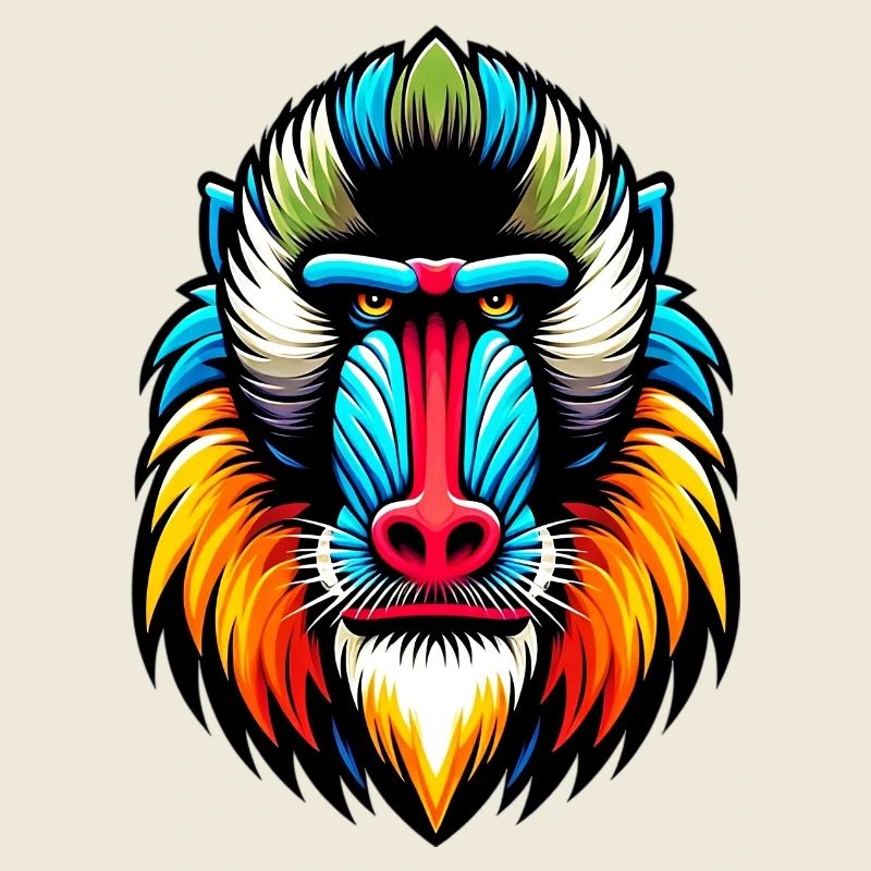 Singe mandrill