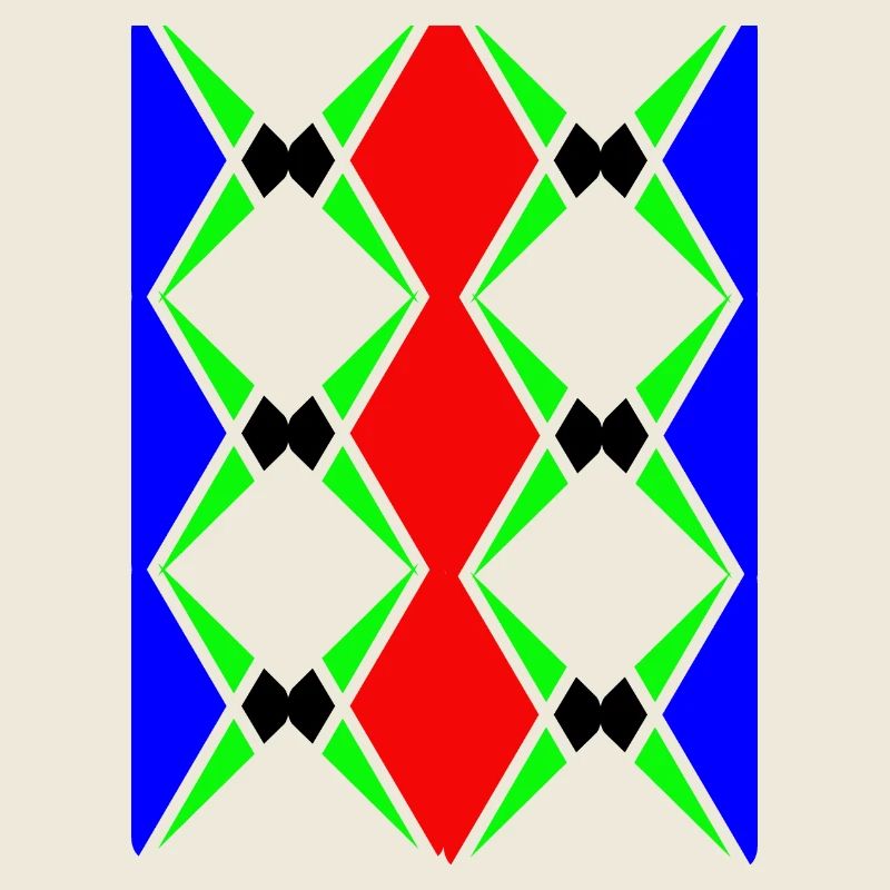 Mehrfarbiges, einzigartiges Design