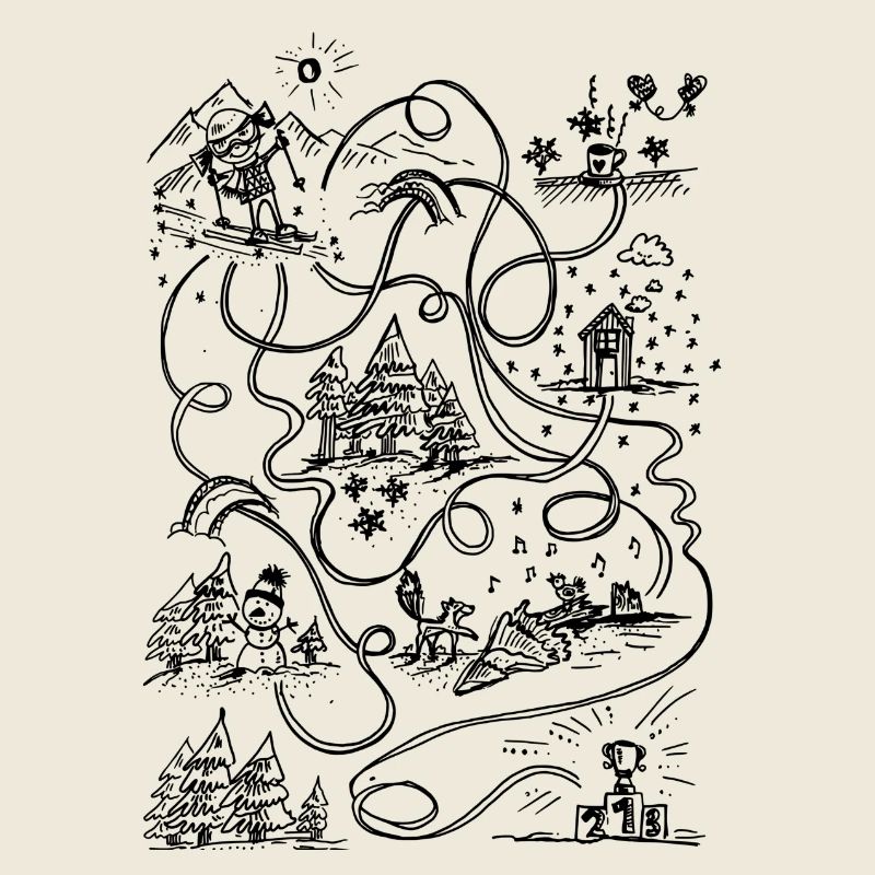 Funny Winter Labyrinth