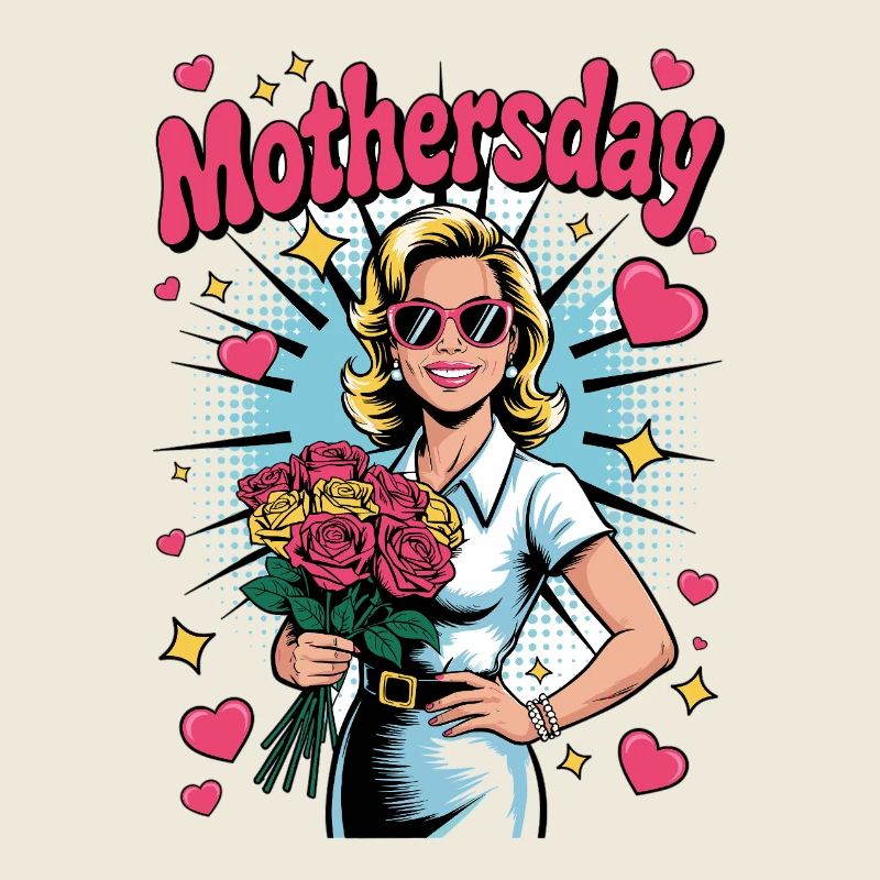 Supermom – Popart Muttertagsmotiv