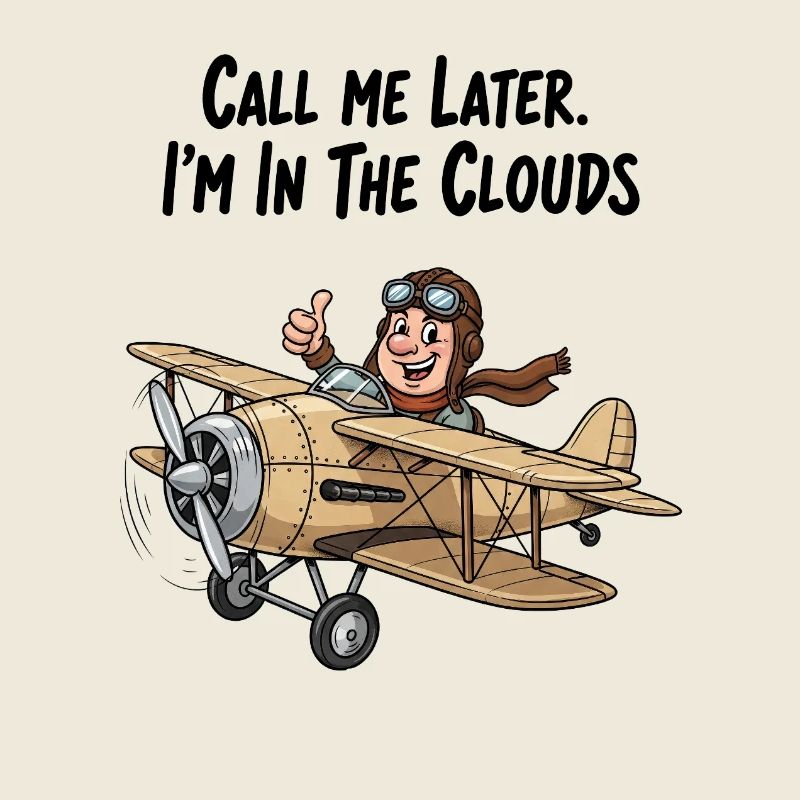 Pilot im Höhenflug: Ruf mich später an!