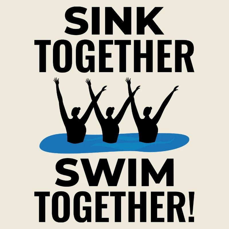 Sink Swim Together Natation synchronisée en équipe