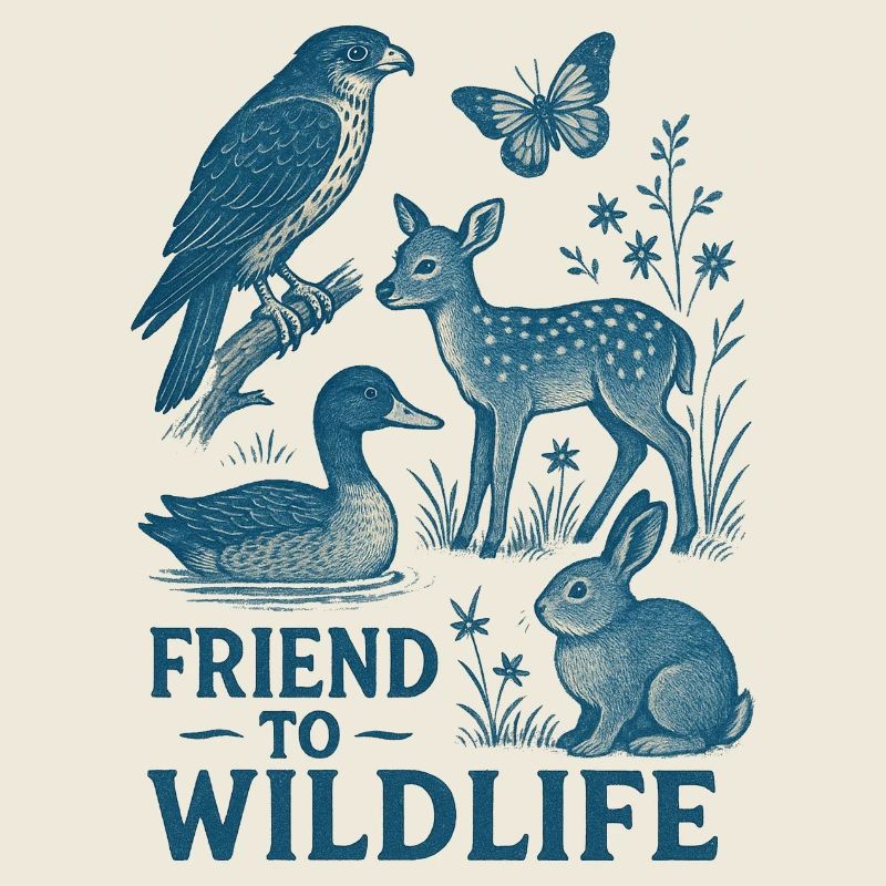 Faune Amitié Illustration