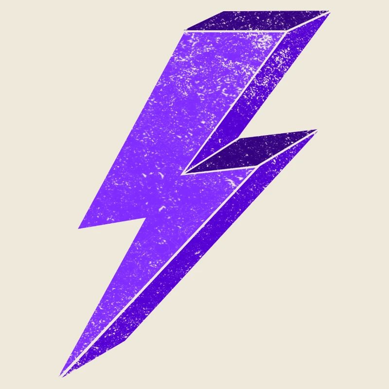Electrifying lightning graphic for clothing 3D