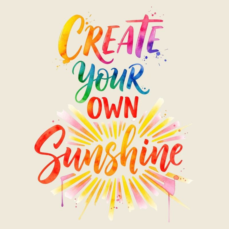 Vibrant Sunburst Create Your Sunshine