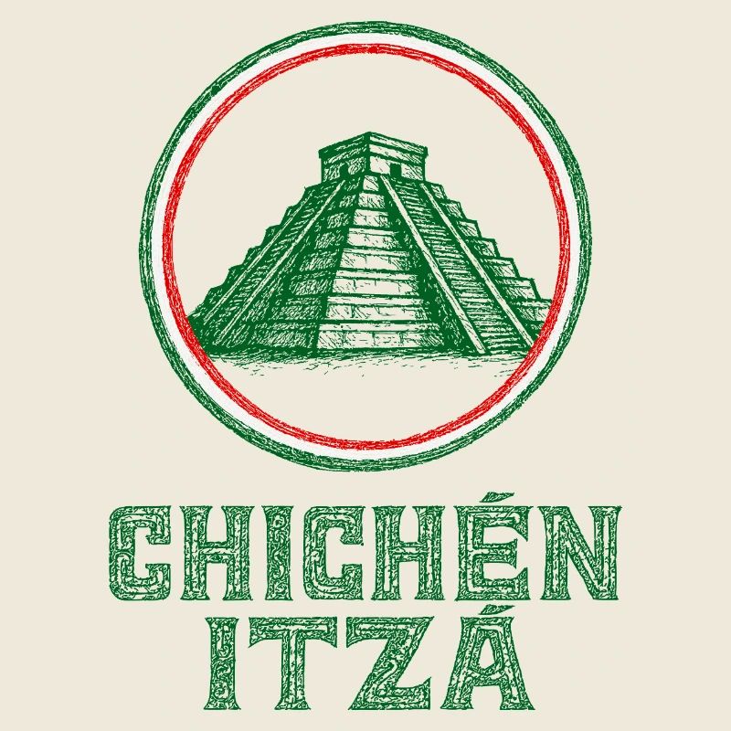 Chichén Itzá Tempel Flagge Mexiko