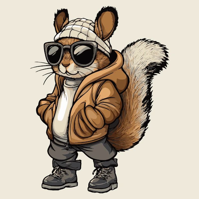 Eichhörnchen Cool Winter