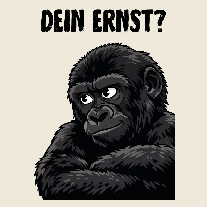 Affe mit skeptischem Blick - dein ernst?