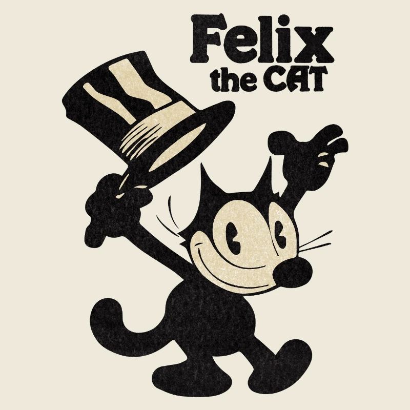 Felix The Cat With Top Hat & Text Est 1919