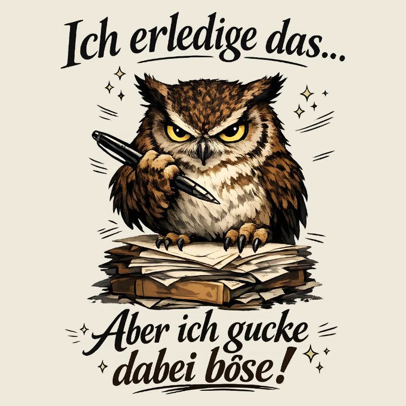 Ich mach das aber ich gucke dabei böse Eule