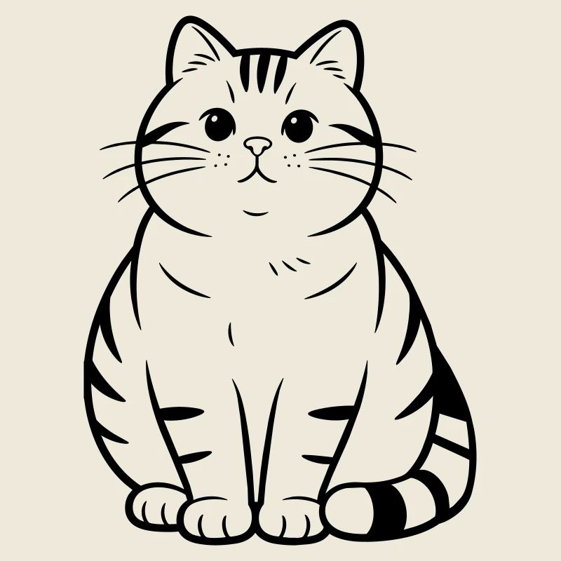 fat cute cat