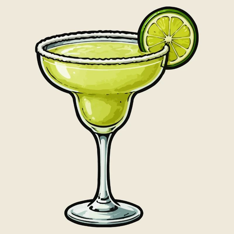 Limetten Margarita Glas Design