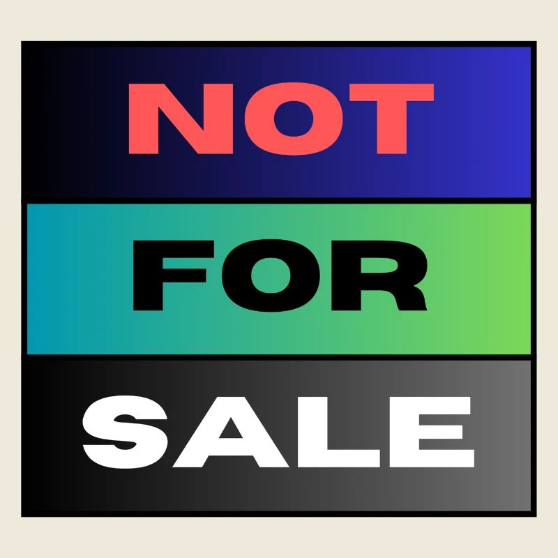 NOT FOR SALE