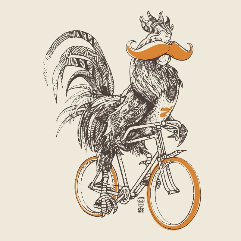 Rooster & Bicycles