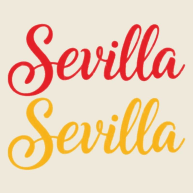 Sevilla Script Duo Rouge Jaune Rétro