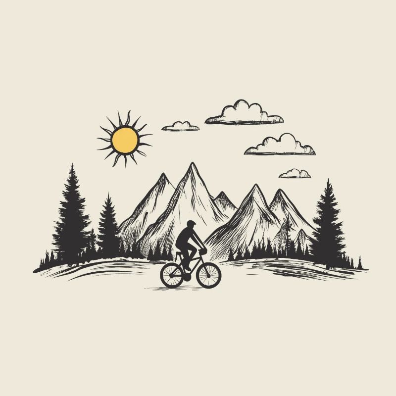 Landscape Biker