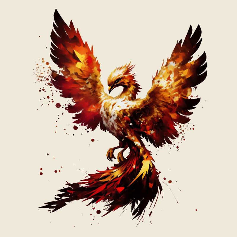 Symbole magique de l’immortalité et de la force du phénix