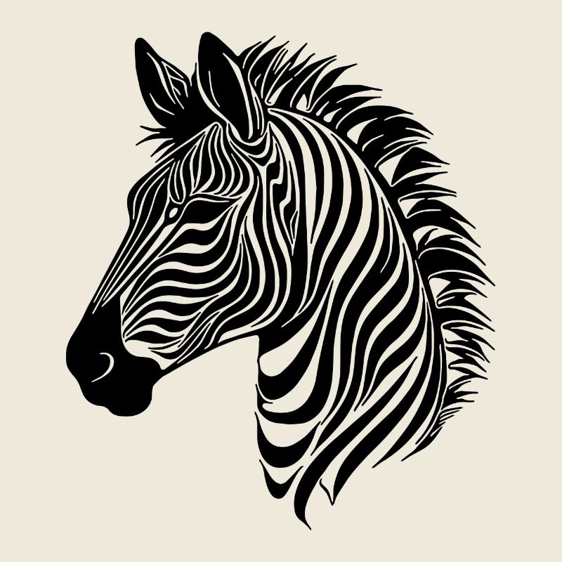 Zebra Elegant with Safari Stripe Pattern
