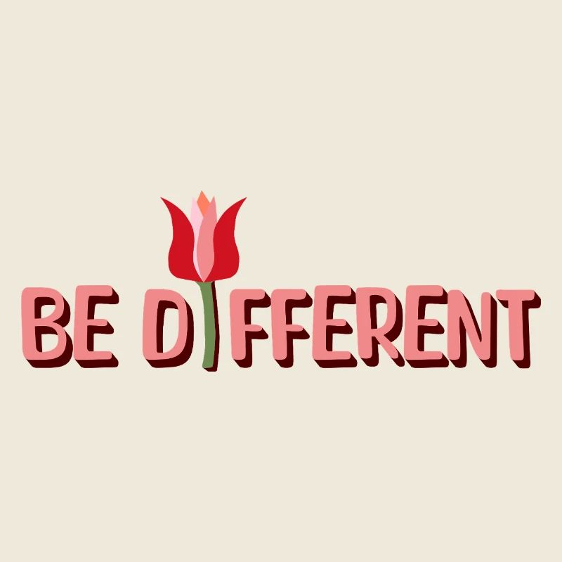Soyez des tulipes différentes et des affirmations positives