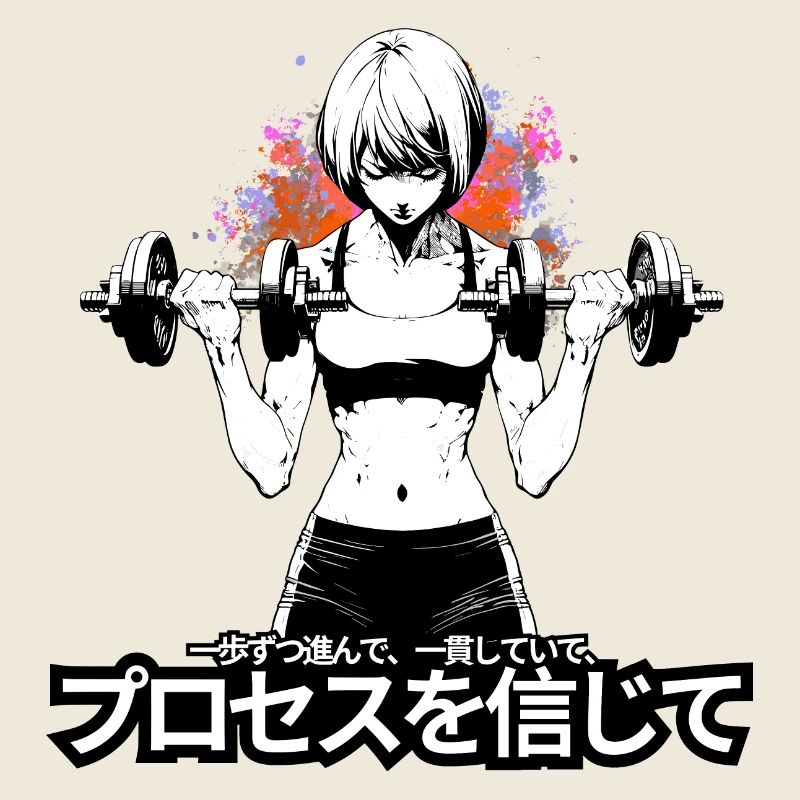 Disciplined Warrior: Anime-inspirierte Workout-Kunst