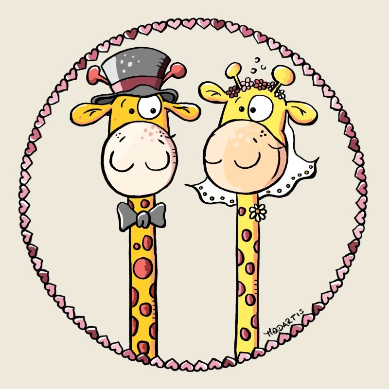 Giraffen Hochzeit