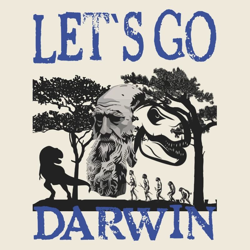 Charles Darwin Evolution textile gift idea