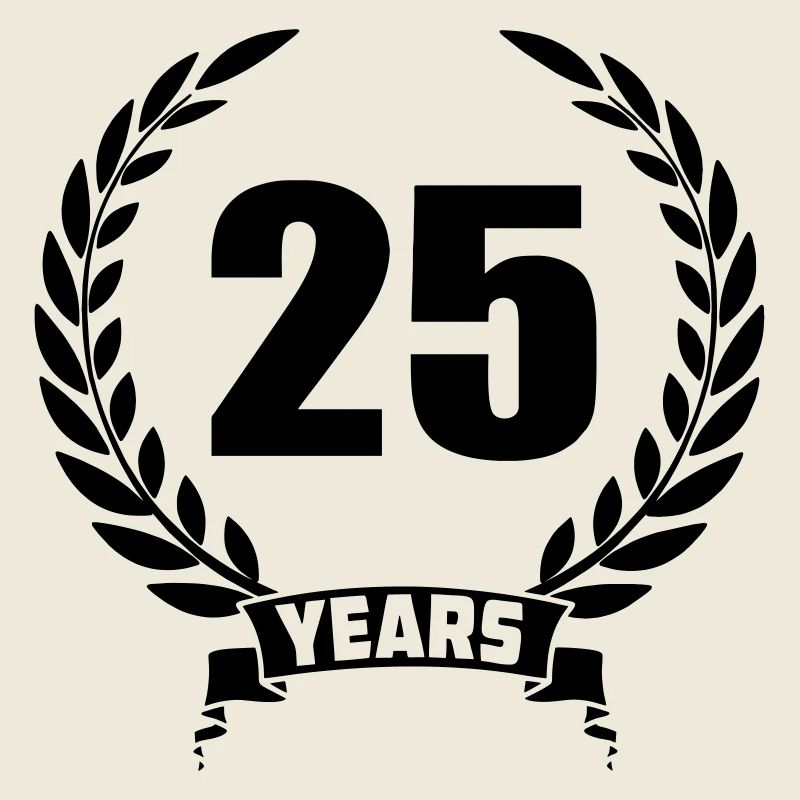 Laurel wreath 25 year