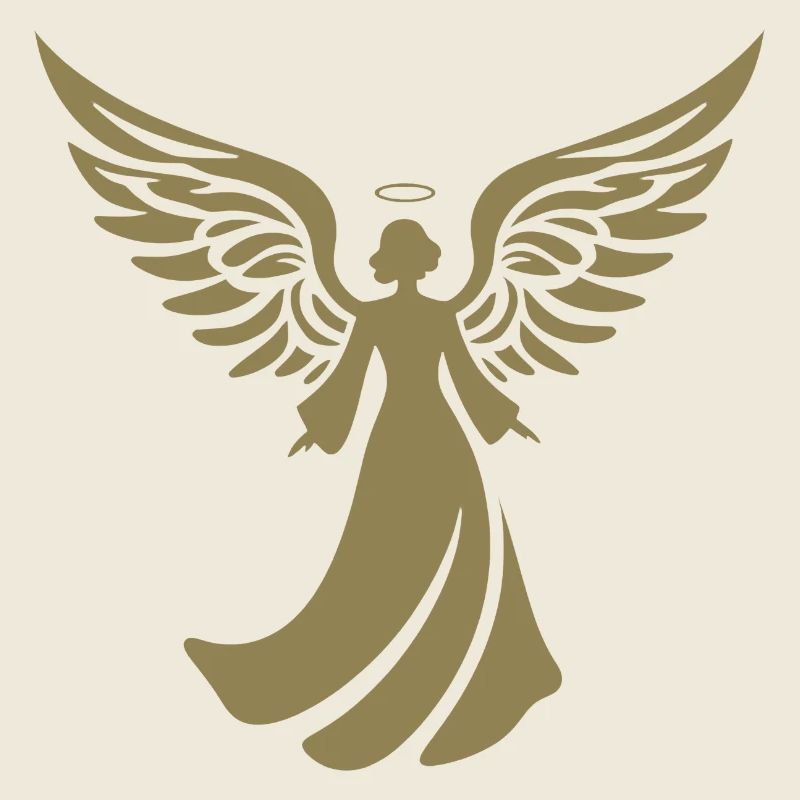 engel silhouette weihnachten heiligenschein