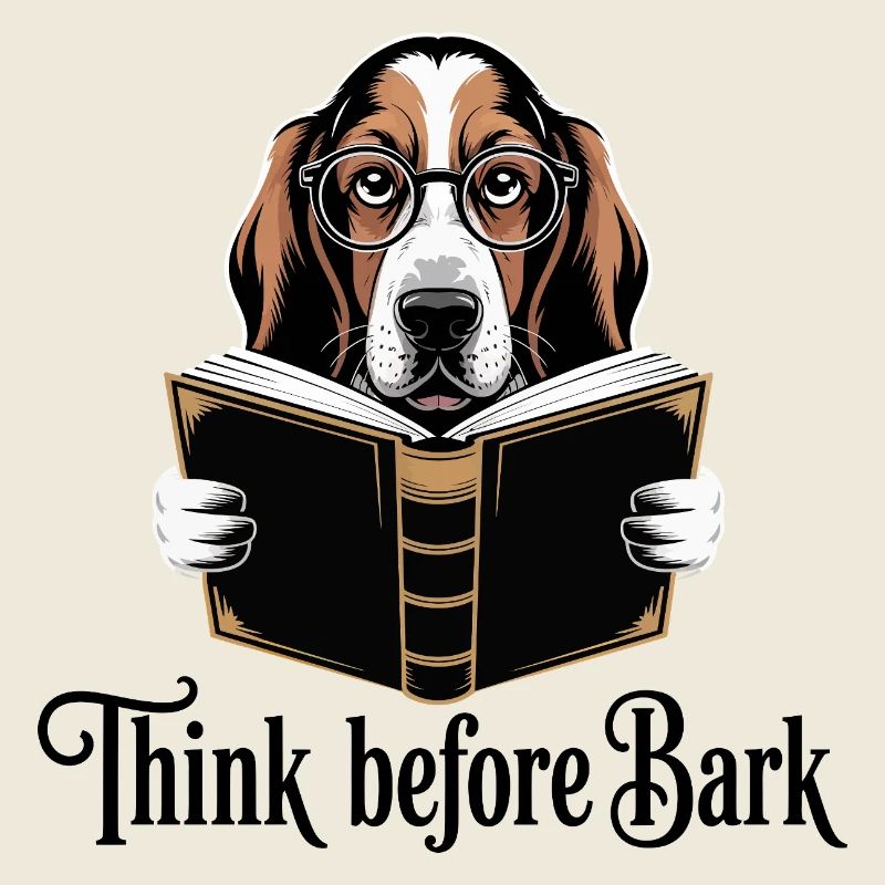 Smart Dog Reading Book Design