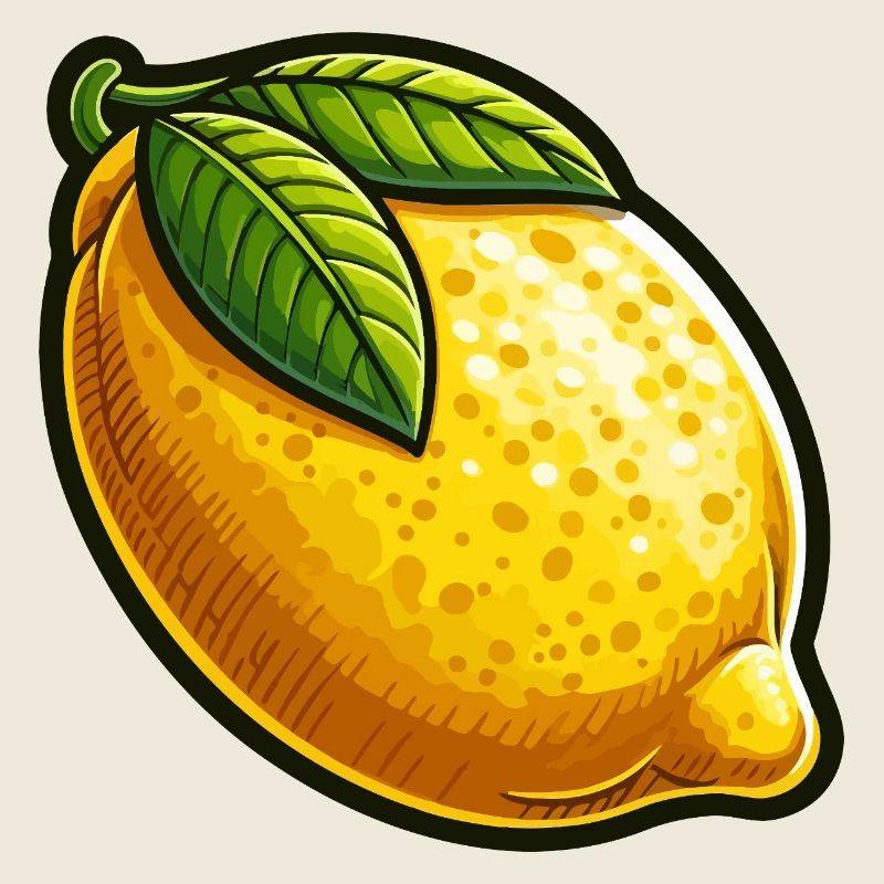 Zitrone Natürliche Illustration