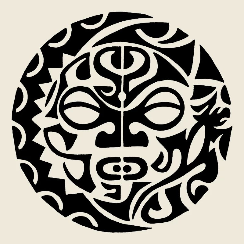 Polynesian Skull (Black)