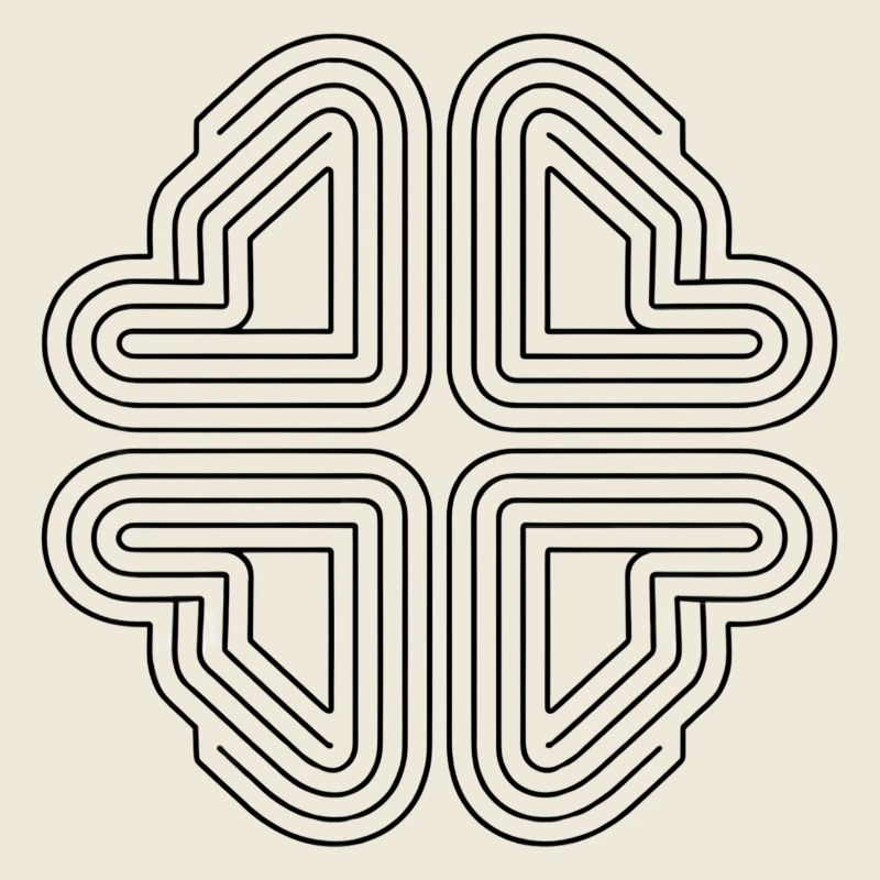 Abstrakte Linienkunst