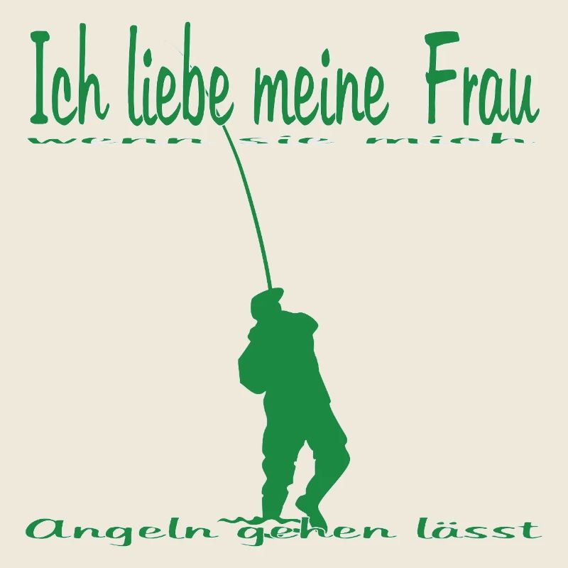 Angler mit Angel