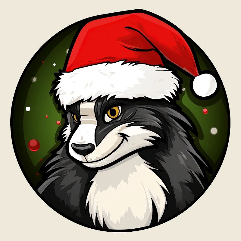 Stinktier Weihnachtsmann