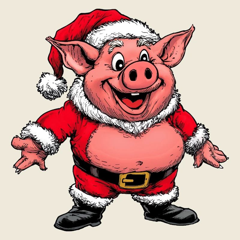 Cochon Père Noël