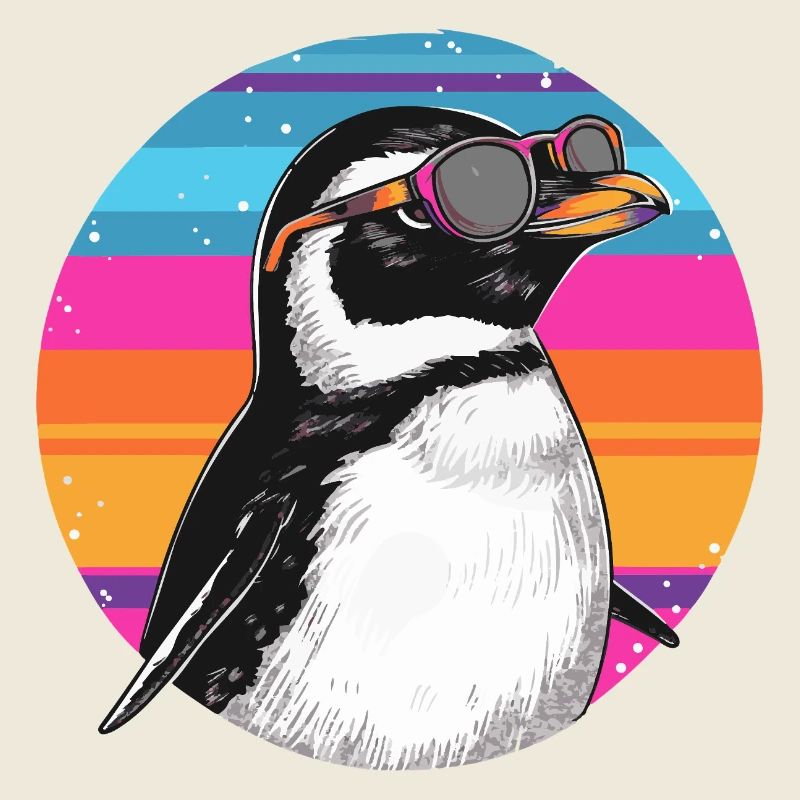 Penguin Neon-Goggles Retro