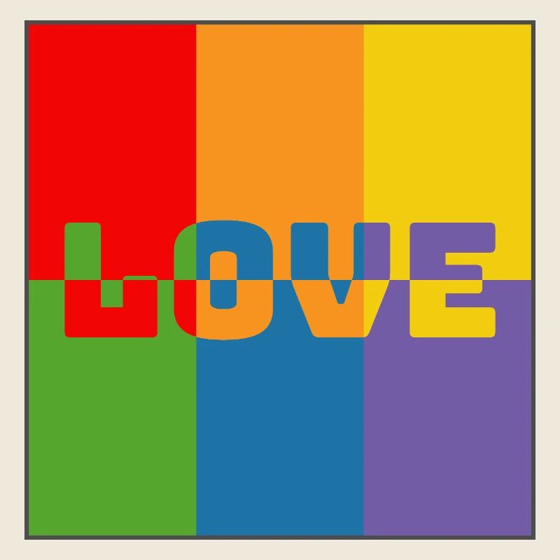LGBTQIA Regenbogen Love Mix Shirt