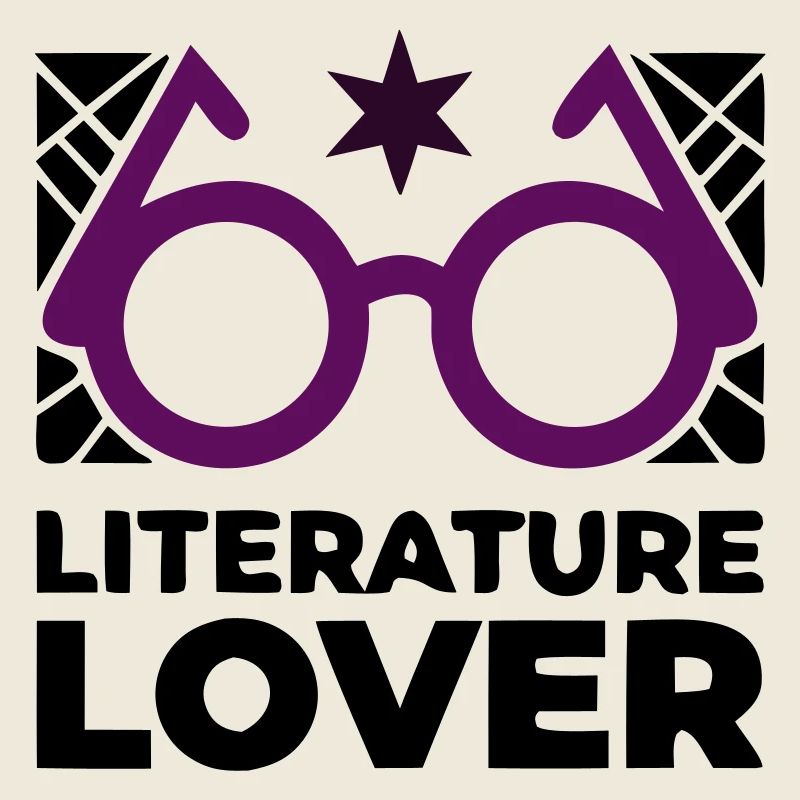 Literature Lover Brille Text