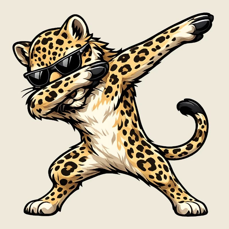Dabbing Leopard