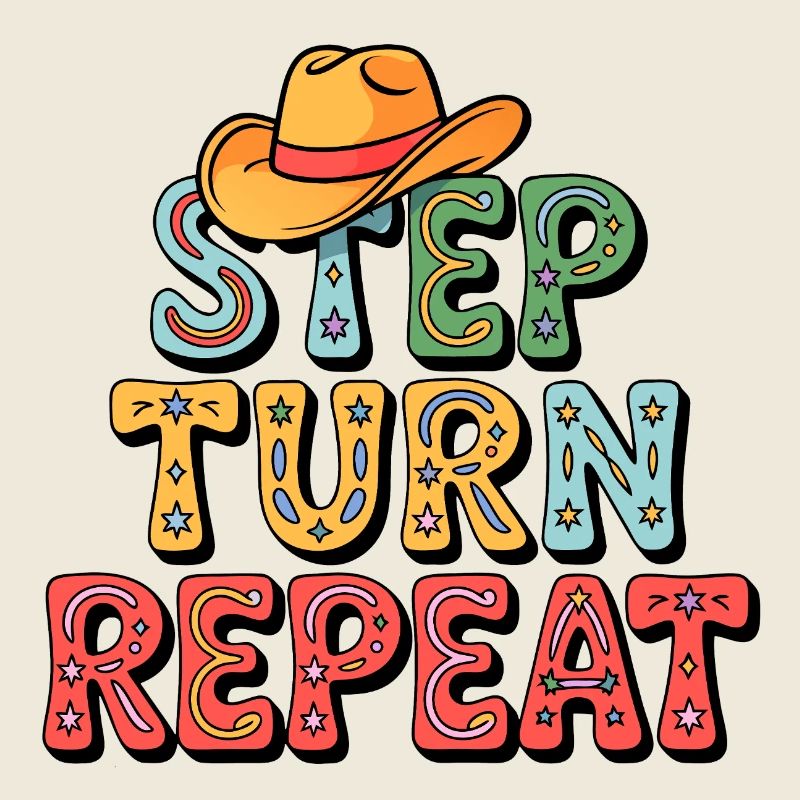 Line Dance Step Turn Repeat