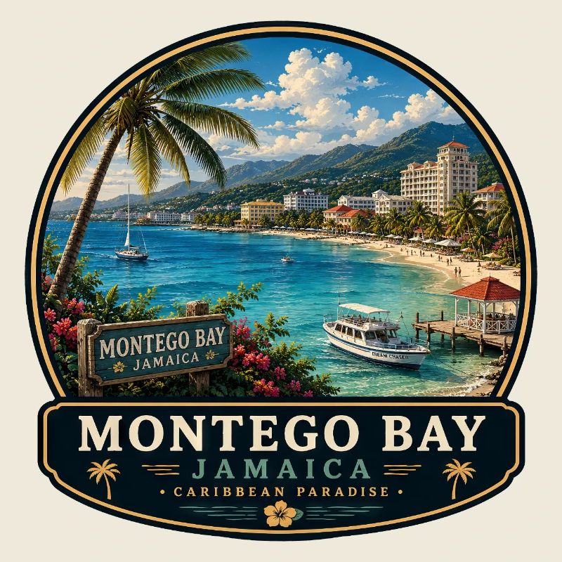 Montego Bay Jamaica Caribbean Vacation Beach Palms
