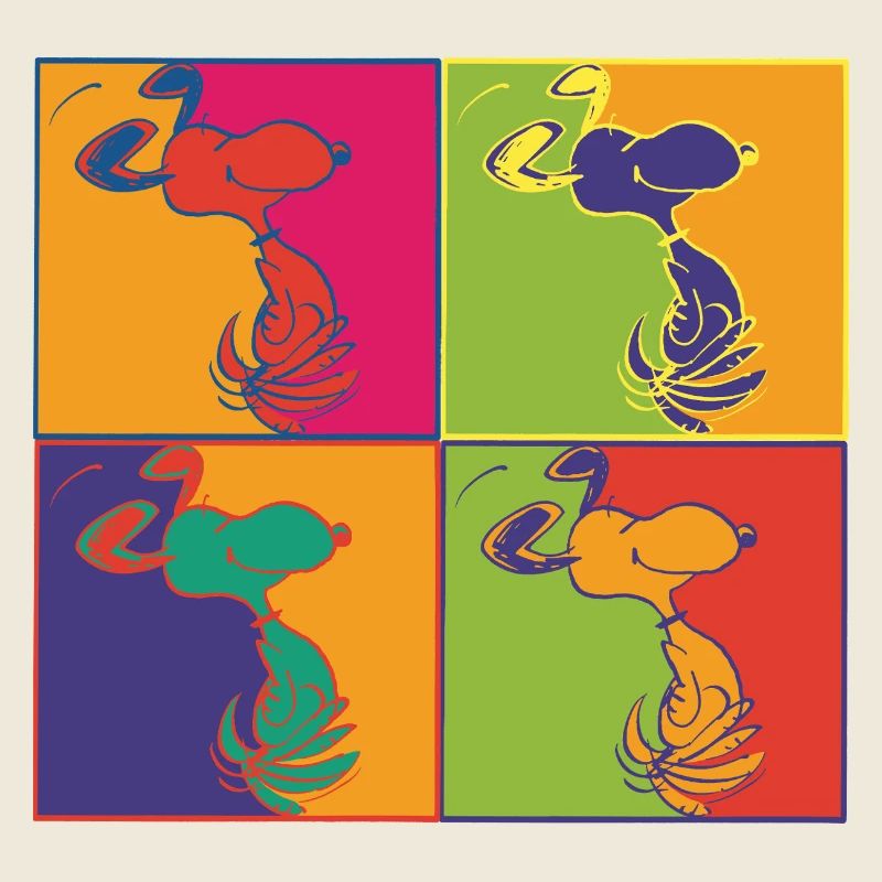 Peanuts Pop-Art Design Snoopy