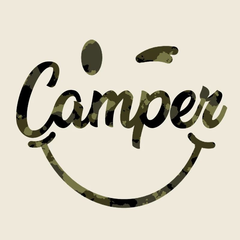 Camouflage Camper Smile