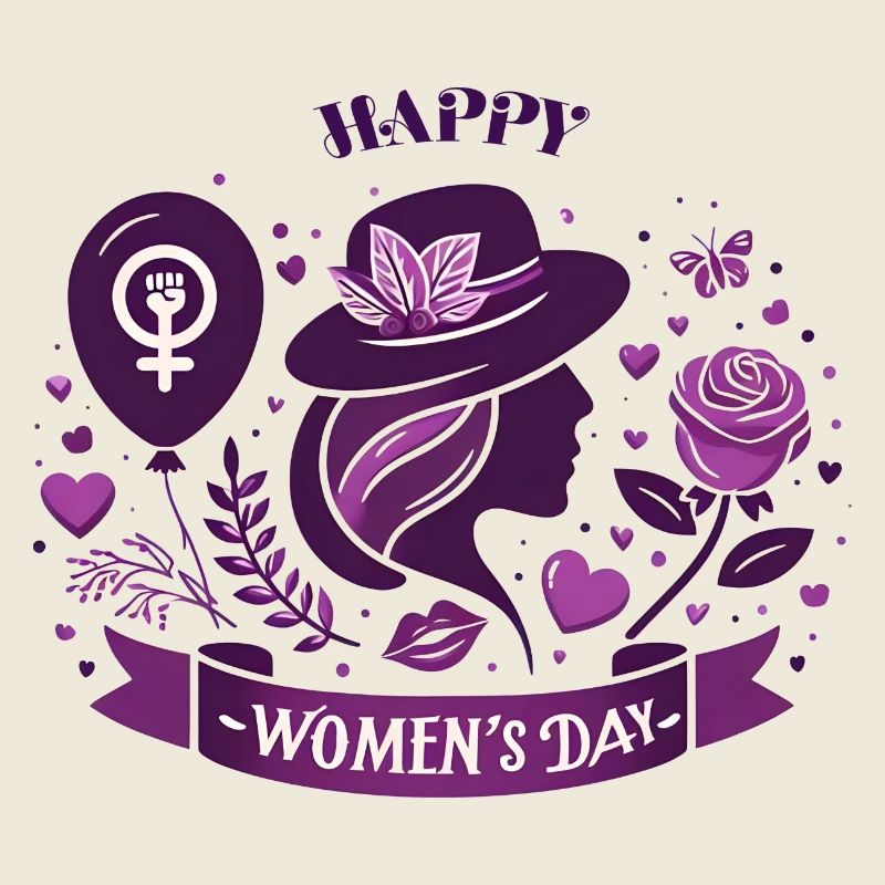 Purple Elegance, Women's Day Celebration