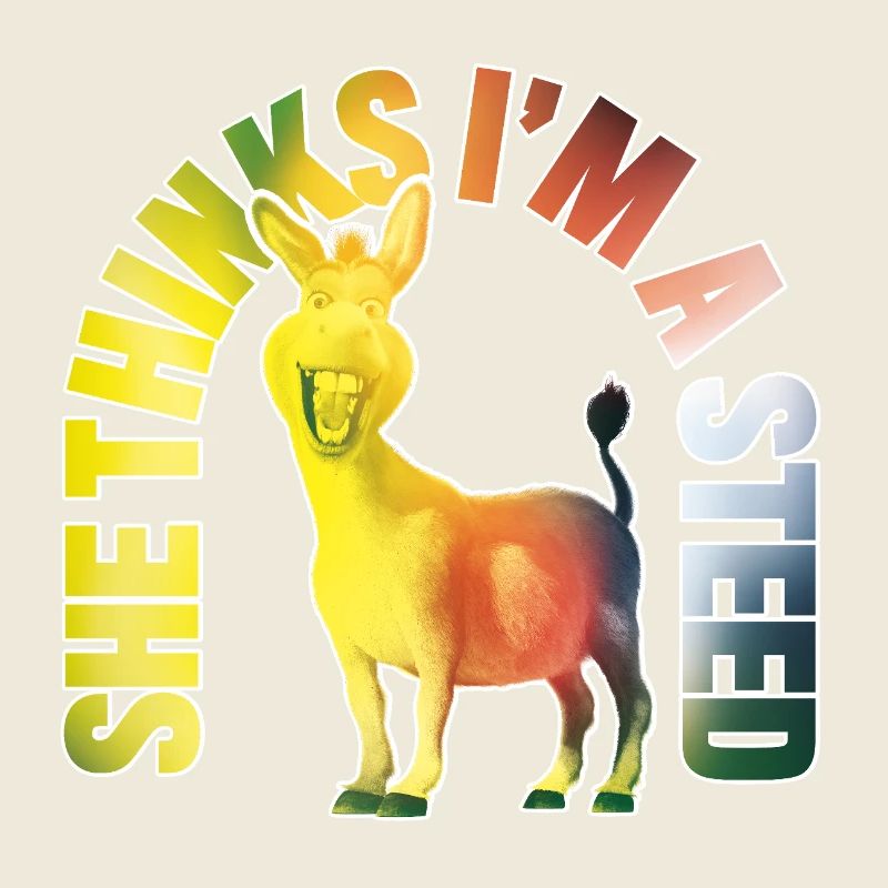 Shrek Design Âne & Citation Je Suis Un Cheval