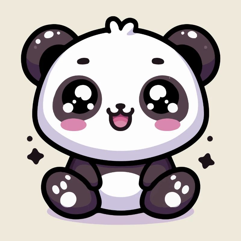 Panda mignon kawaii