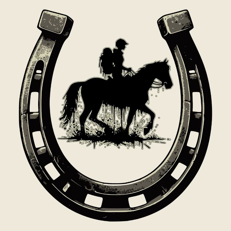Hiking Rider Horseshoe