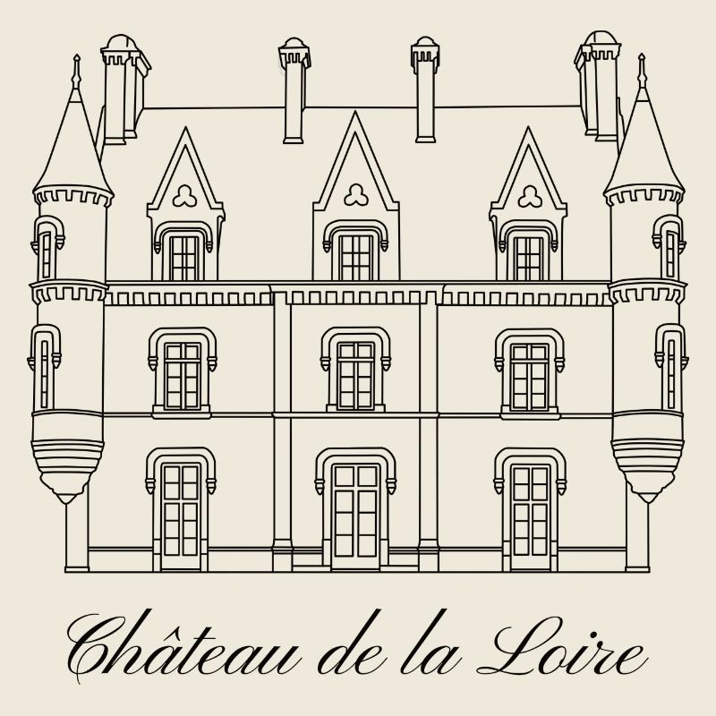 Château de la Loire Frankreich - Schwarz